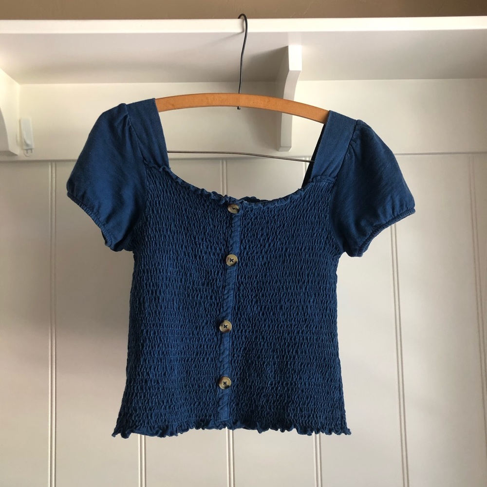 Square neck elastic top (fits like women’s XS)